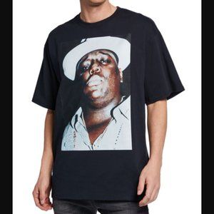R13 Oversized Biggie Smalls Hat Vintage Black T-Shirt Sz M NWT SOLD OUT ONLINE!